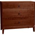 Copeland Furniture Mansfield 3 Drawer 33.5" W Solid Wood Dresser Wood in Brown | 31.25 H x 33.5 W x 18 D in | Wayfair 2-MAN-31-33