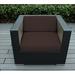 Ohana Depot Club Patio Chair w/ Cushions Wicker/Rattan | 28 H x 34 W x 32 D in | Wayfair PN8040-BR