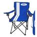 Ford Folding Camping Chair Metal in Blue/White | 37 H x 20.5 W x 19 D in | Wayfair FRD-40065