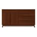 Copeland Furniture Catalina 66.13" Wide 5 Drawer Walnut Solid Wood Sideboard Wood in Brown | 36 H x 66.13 W x 18 D in | Wayfair 6-CAL-71-33