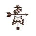 EZ Vane Inc Marines Weathervane Metal/Steel in Brown/Gray | 24 H x 21 W x 9 D in | Wayfair Marines Weathervane - Roof Mount