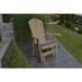Red Barrel Studio® Eduardo Adirondack Glider Outdoor Chair in Gray/Brown | 46 H x 29 W x 27 D in | Wayfair FBBCF579C23142EF8711E997F8B89994