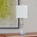 Orren Ellis Aviza Stacked Block 26" Table Lamp Set Resin/Linen/Crystal in White | 26 H x 10 W x 10 D in | Wayfair CCF4898C51054A1888112DC02A0D2F67