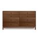 Copeland Furniture Mansfield 8 Drawer 66.13" W Solid Wood Double Dresser Wood in Red | 37.38 H x 66.13 W x 18 D in | Wayfair 2-MAN-82-43