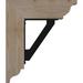 Ekena Millwork Traditional 4" Thick Triple Bracket Traditional Ironcrest Wood in Brown | 18 H x 3.5 W x 15.5 D in | Wayfair BKTI0404X16X18SF1TTR06