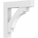 Ekena Millwork Standard Merced Architectural Grade PVC Bracket w/ Block Ends, Wood in White | 36 H x 5 W x 36 D in | Wayfair BKTP05X36X36MRC05