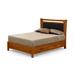 Copeland Furniture Monterey Storage Platform Bed Wood and /Upholstered/Microfiber/Microsuede in Black | 52 H x 64.25 W x 84 D in | Wayfair