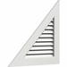 Ekena Millwork PVC Right Triangle - Left Side Gable Vent w/ Flat Trim Frame in White | 14 H x 33.5 W in | Wayfair GVPRL20X0801FUN