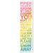 Zoomie Kids Herren, You are My Sunshine Rainbow Personalized Growth Chart Canvas in Green/Pink/Yellow | 39 H x 10 W in | Wayfair