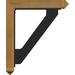 Ekena Millwork Traditional 2" Thick Triple Bracket Arts & Crafts Ironcrest Wood in Brown | 19 H x 4 W x 16 D in | Wayfair BKTI0204X16X19RC3TTR08