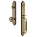 Grandeur Arc One-Piece Handleset w/ Single Cylinder Deadbolt and C Grip w/ Soleil Knob in Yellow | 19 H x 3 W x 3 D in | Wayfair 842097