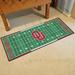 30 x 0.25 in Indoor Area Rug - FANMATS NCAA Runner Tufted Green/Blue/Red/Yellow/Orange Area Rug Nylon | 30 W x 0.25 D in | Wayfair 7556