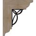 Ekena Millwork Versailles 8" Triple Bracket Traditional Ironcrest Wood in Brown | 16 H x 3.5 W x 13.5 D in | Wayfair BKTI0404X14X16SF1TVE05