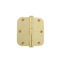 Grandeur 3.5" Button Tip Residential Hinge w/ 5/8" Radius Corners | 3.5 H x 3.5 W x 0.087 D in | Wayfair 819968