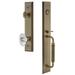 Grandeur Fifth Avenue One-Piece Handleset w/ Single Cylinder Deadbolt and C Grip w/ Biarritz Knob in Yellow | 19 H x 3 W x 3 D in | Wayfair 842553