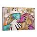 George Oliver 'Ancient City Jazz I Piano Bass' by Eric Waugh Graphic Art Print Metal | 32 H x 48 W x 1.5 D in | Wayfair