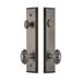 Grandeur Fifth Avenue Tall Plate Complete Entry Set w/ Single Cylinder Deadbolot and Grande Victorian Knob in Gray | Wayfair 840779