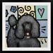 Harriet Bee Dunadry Standard Poodle Black Pop Art by Eric Waugh - Graphic Art Print | 20 H x 20 W x 1 D in | Wayfair