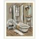 French Bath II' by Silvia Vassileva Painting Print Laurel Foundry Modern Farmhouse® | 23 H x 20 W x 1 D in | Wayfair