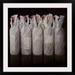 Fleur De Lis Living Yonker Wrapped Wine Bottles, 2010' by Lincoln Seligman Painting Print Metal in Black/White | 32 H x 32 W x 1 D in | Wayfair