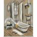 French Bath II' by Silvia Vassileva Painting Print in Brown Laurel Foundry Modern Farmhouse® | 48 H x 38 W x 1.5 D in | Wayfair