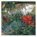 Fleur De Lis Living Yonkers Red Tulips & Geese' by Timothy Easton Painting Print | 30 H x 30 W x 1.5 D in | Wayfair
