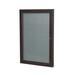 Ghent 1 Door Enclosed Vinyl Bulletin Board w/ Satin Frame Vinyl/Metal in Gray | 36 H x 2.25 D in | Wayfair PB13630VX-199