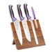 Mercer Cutlery Millennia 5 Piece Knife Set High Carbon Stainless Steel in Indigo | 8.5 H x 9.5 W x 0.75 D in | Wayfair M21982PU