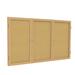 Ghent Wall Mounted Enclosed Bulletin Board Cork/Metal in Brown | 36 H x 2.25 D in | Wayfair PW33672K