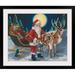 The Holiday Aisle® Thuc 'Santa w/ Lantern' by Susan Comish Painting Print Metal | 27 H x 32 W x 1 D in | Wayfair 1A44A0E42FBB42AC9E4CC338F9A173FB