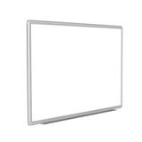 Ghent Magnetic Porcelain Whiteboard w/ DecoAurora Aluminum Frame Porcelain/Metal in Gray | 48 H x 120 W x 1 D in | Wayfair DFMGY410