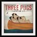 Great Big Canvas 'Three Pugs in a Canoe v.3' by Ryan Fowler Vintage Advertisement | 20 H x 20 W x 1 D in | Wayfair 2036824_15_12x12