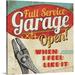 Great Big Canvas 'Full Service Garage Vintage Advertisement | 8 H x 8 W x 1.5 D in | Wayfair 1059292_1_8x8