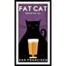 Great Big Canvas 'Fat Cat Brewing Company' by Ryan Fowler Vintage Advertisement Metal in Black | 56 H x 32 W x 1 D in | Wayfair 1421064_15_24x48