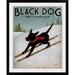 Great Big Canvas 'Black Dog Ski' by Ryan Fowler Vintage Advertisement | 23 H x 20 W x 1 D in | Wayfair 1051263_15_12x15