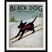 Great Big Canvas 'Black Dog Ski' by Ryan Fowler Vintage Advertisement Metal | 32 H x 27 W x 1 D in | Wayfair 1051263_15_19x24