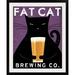 Great Big Canvas 'Cat Brewing No City' by Ryan Fowler Vintage Advertisement Metal | 32 H x 27 W x 1 D in | Wayfair 2036748_15_19x24