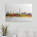 Ebern Designs Francy Paris France Skyline by Michael Tompsett - Print in White | 24 H x 36 W x 1.5 D in | Wayfair 5DACE394B4434106B84BC1C7A301848E