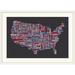 Ebern Designs Francy 'United States Cities Map' by Abarca Textual Art | 20 H x 26 W x 1 D in | Wayfair 53D240F1DE294937AD43B20FD8E48536