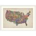 Ebern Designs Francy 'United States Cities Map' by Abarca Textual Art | 20 H x 26 W x 1 D in | Wayfair 889E277EE44C4D489AEE5F253E9185CA