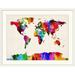 Ebern Designs Francy World Map' by Michael Tompsett Graphic Art Print Plastic | 34 H x 44 W x 1 D in | Wayfair 4E8767FBB9064113810EE1350B9C0507