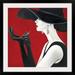 Mercer41 'Haute Chapeau Rouge II' by Marco Fabiano Painting Print | 24 H x 24 W x 1 D in | Wayfair 0DA89D0847F84D6DB534288C3ED3E4DF
