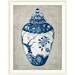 Bungalow Rose Drogin Imari Urn I Blue & White' by Marilyn Hageman Painting Print in Black | 44 H x 35 W x 1 D in | Wayfair