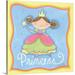 Harriet Bee 'Princess' Shavano Painting Print in Green/Pink | 20 H x 20 W in | Wayfair 720AE158D285432DBCF585A43AF9DAA2