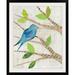 Winston Porter 'Birds in Spring I' Courtney Prahl Graphic Art Print Metal in Green | 32 H x 27 W x 1 D in | Wayfair