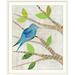 Winston Porter 'Birds in Spring I' Courtney Prahl Graphic Art Print Metal in Brown | 38 H x 32 W x 1 D in | Wayfair