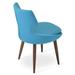 sohoConcept Patara Metal Solid Back Side Chair Upholstered/Metal in Blue | 32 H x 21.5 W x 20 D in | Wayfair DC2002-15