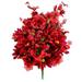 Admired by Nature 40 Stems Artificial Full Blooming Scabiosa, Rose, Lily & Hydrangea Mixed Bush w/ Filler red | 32 H x 23 W x 12 D in | Wayfair