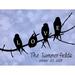 The Finishing Touch Birds on a Branch LOVE Pallet Sign Wall Décor, Wood in Brown/Indigo | 16 H x 20 W in | Wayfair FT10003-1620P