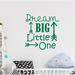 Harriet Bee Baumeister Dream Big Little One Wall Decal Plastic in Black/Blue/Brown | 22 H x 22 W x 0.1 D in | Wayfair HBEE8728 43619229